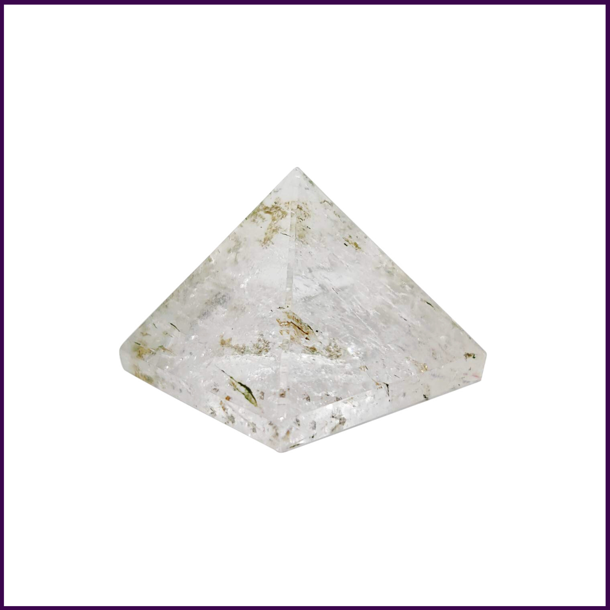 Unlocking Children's Learning Potential with Clear Quartz Pyramid(2inch Base) for Children's Education