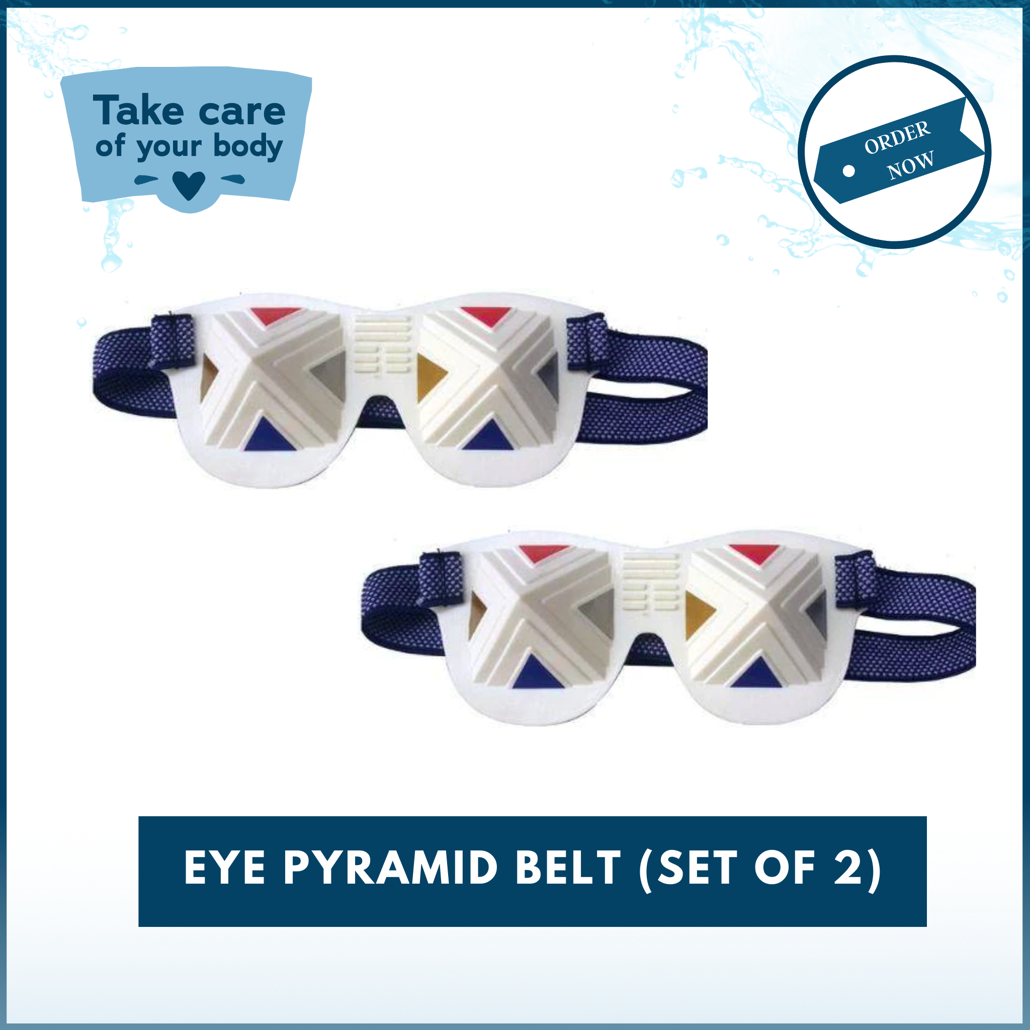 Eye Pyramid Multi Energy Eye Care With Pyramids for Natural Eye Relaxation - Set of 2