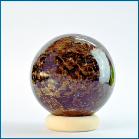 Harness the Power of Protection: Black Tourmaline Crystal Sphere (Large Size) - 0