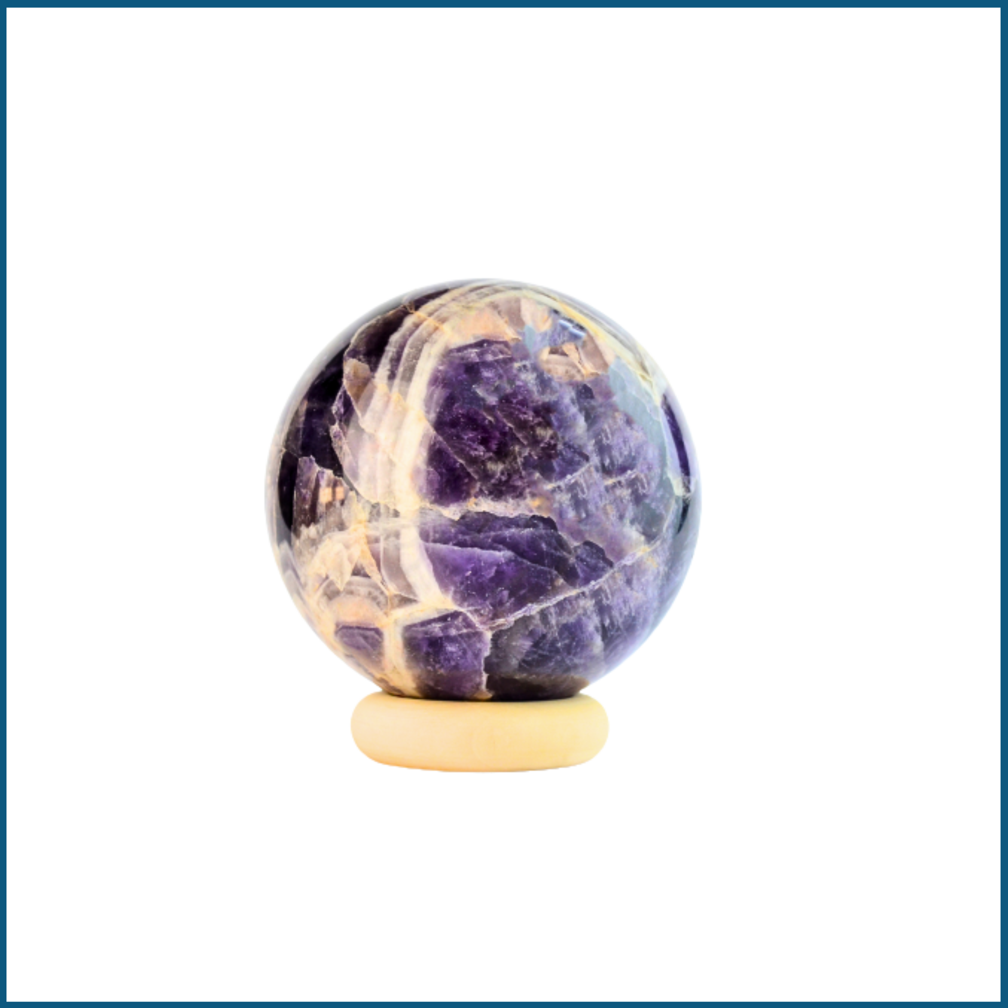 Amplify Your Meditation with a Portable Amethyst Crystal Sphere - 0