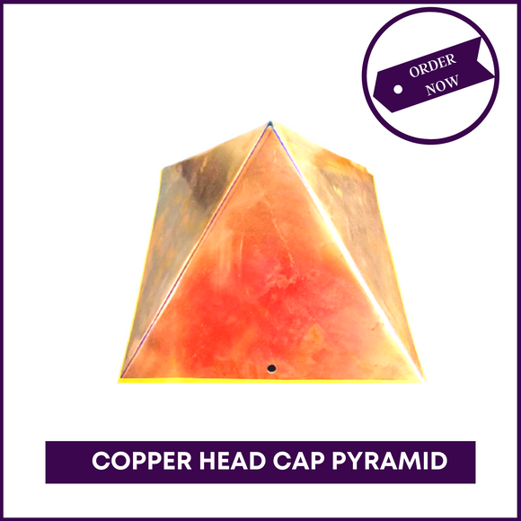 Copper Pyramid Head Cap for Meditation - 51pyramids