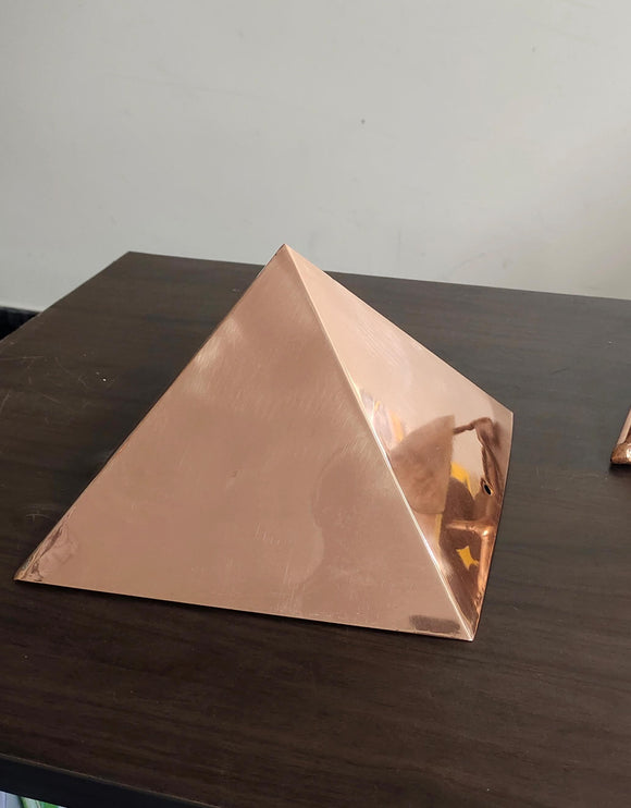 Copper Pyramid Head Cap for Meditation set of 2