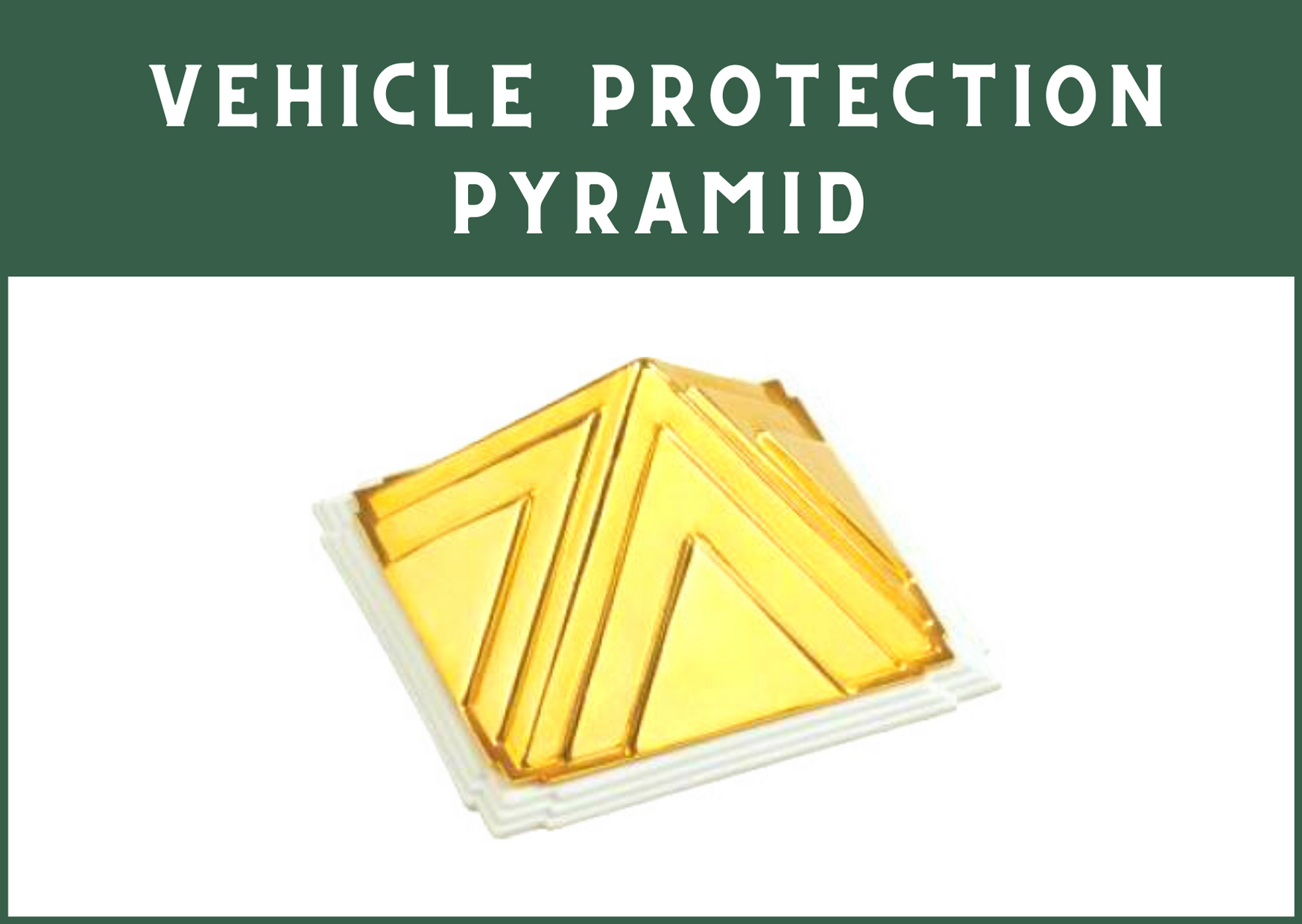Car Protection Pyramid (Gold Plated) - 51pyramids