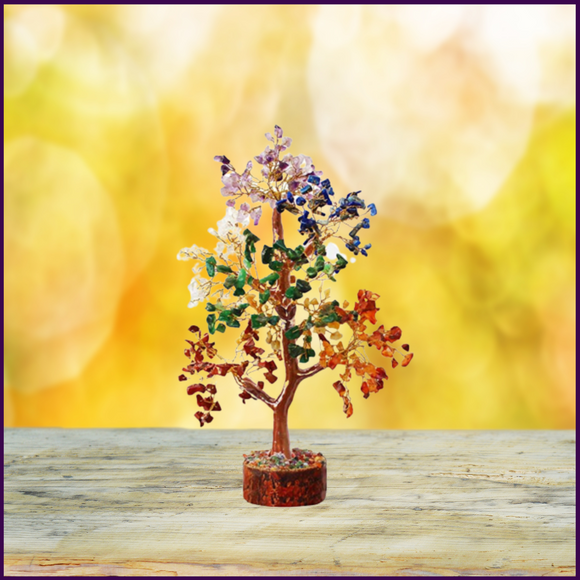 7 Chakra Crystal Tree of Life with 300 Crystal Petals For Gifting