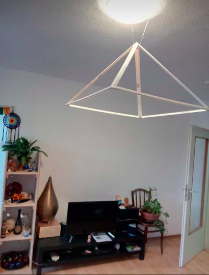 Light Weight Pyramid(Hanging) for Regular Meditation(Plastic) - 2FT X 2FT - 51pyramids