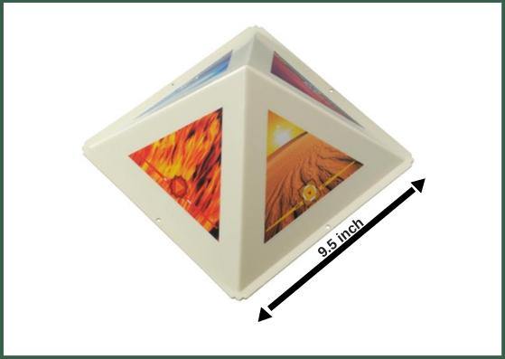 Classic Combo II - Set of 5 Pyramid Caps+2 Orgonite Pyramid with 7 Chakra Crystals - 51pyramids