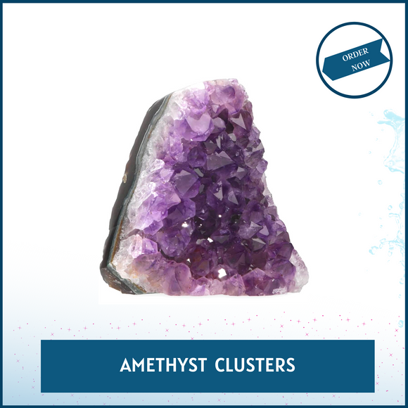 Enhance Your Space with Stunning Amethyst Clusters - Natural Healing Crystals for Positive Energy and Décor