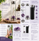 Amethyst Crystal Water Bottle – For Health, Energy and well-being-1