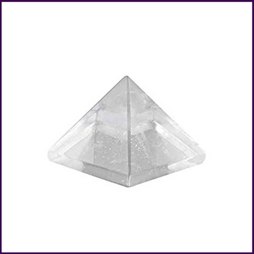 Unlocking Children's Learning Potential with Clear Quartz Pyramid(2inch Base) for Children's Education - 0