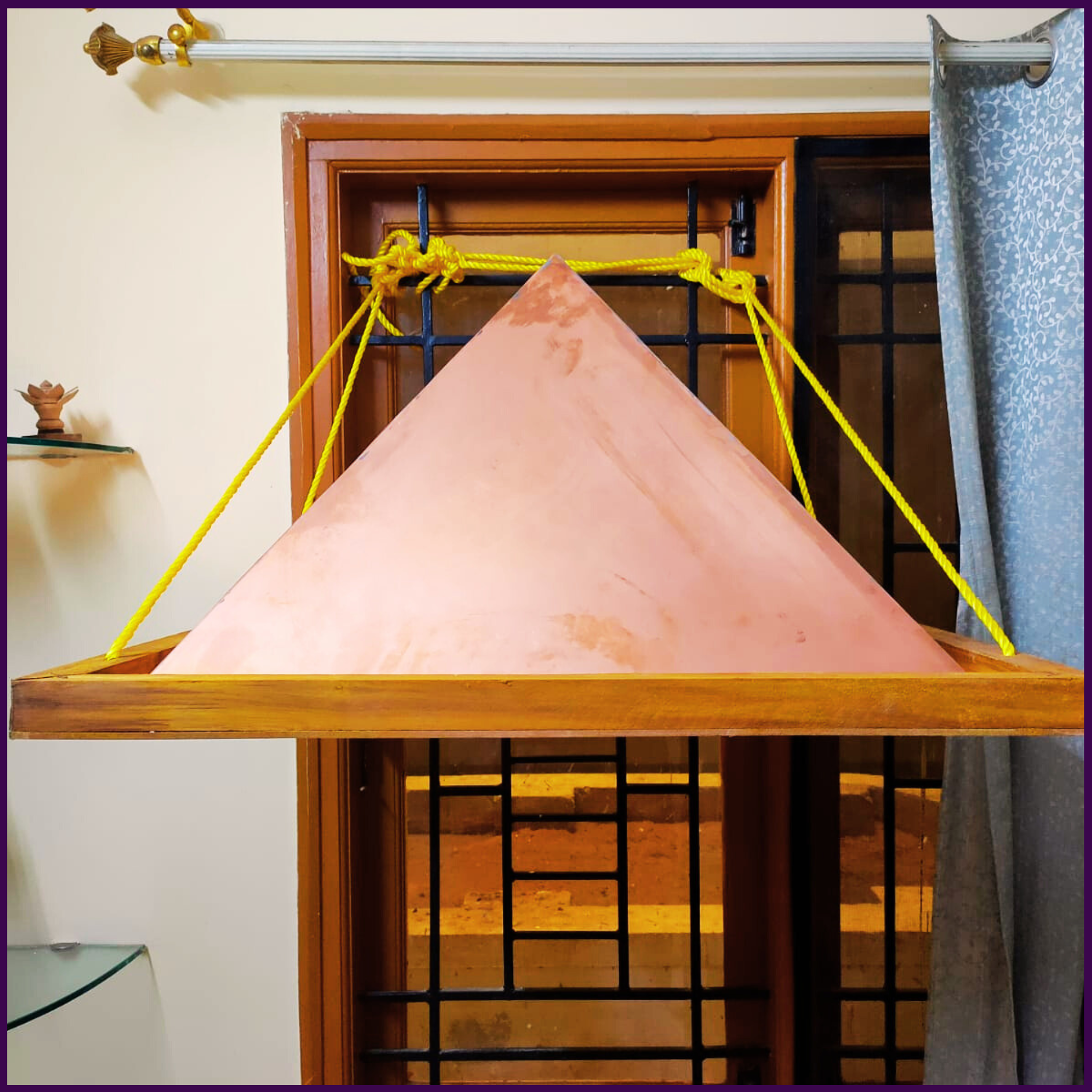 2ft Copper Pyramid Hanging