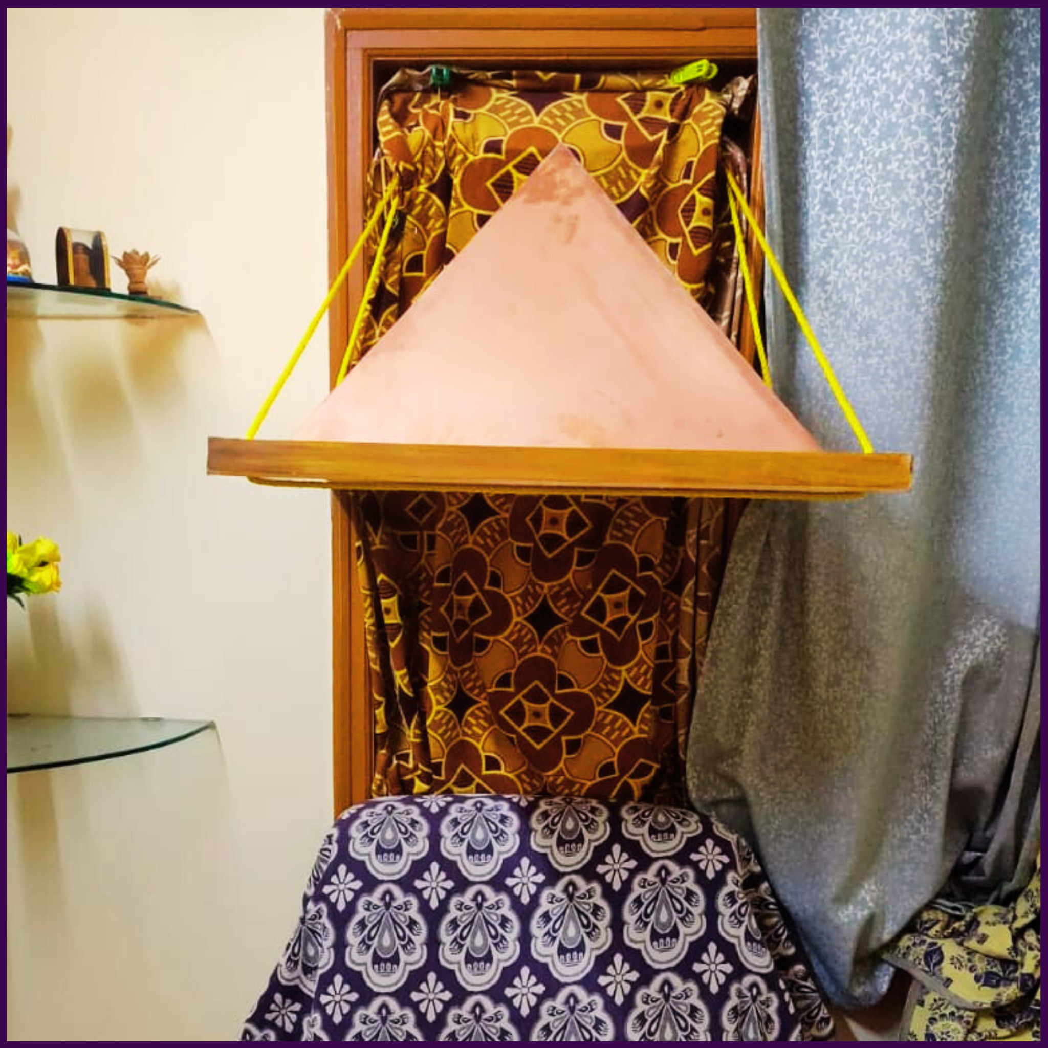 2ft Copper Pyramid Hanging - 0