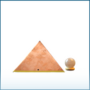 Meditation Combo - Copper Pyramid Head Cap + Smoky Quartz Crystal Sphere for Deep State of Meditation-3