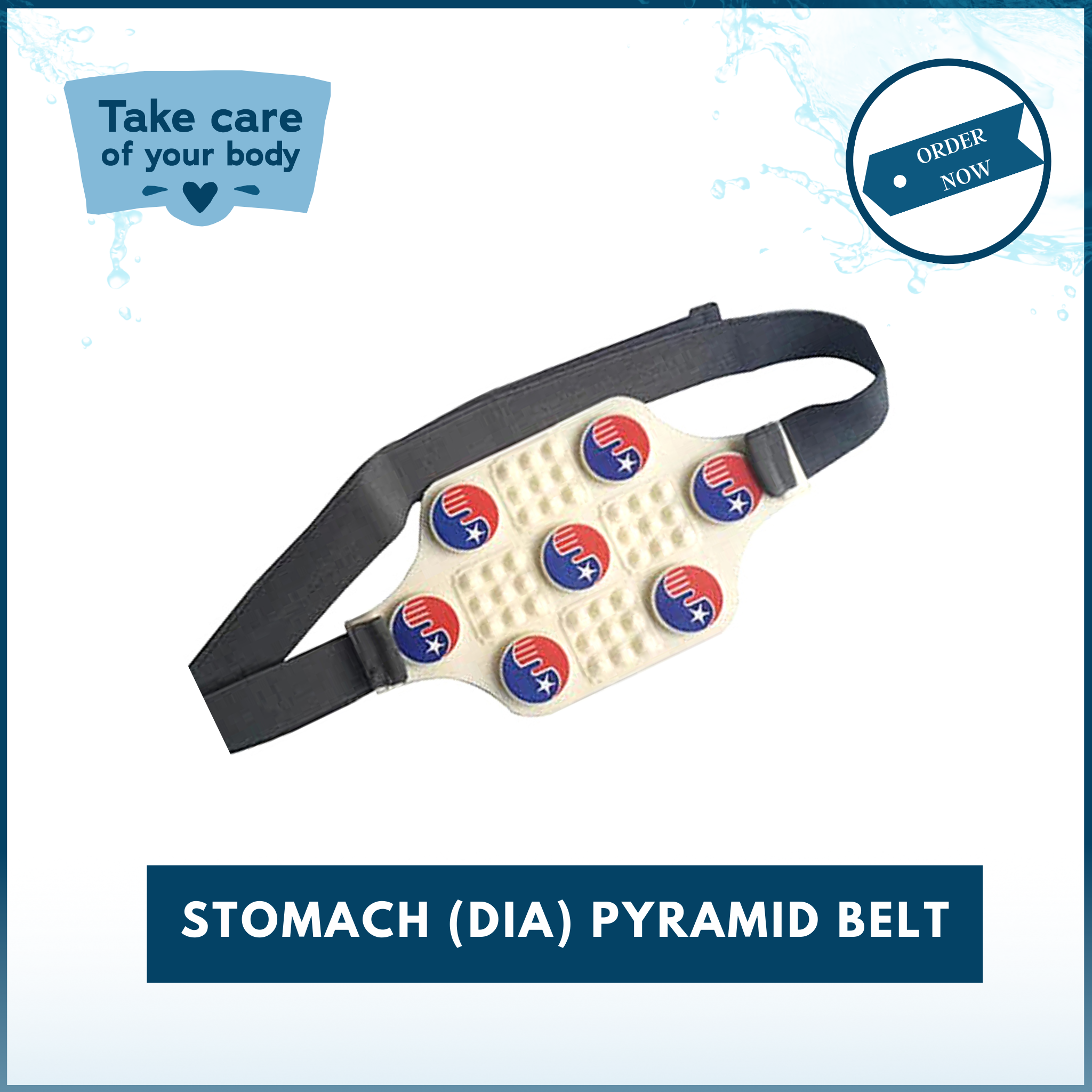 Stomach (Dia) Care Pyramid Belt For Healing