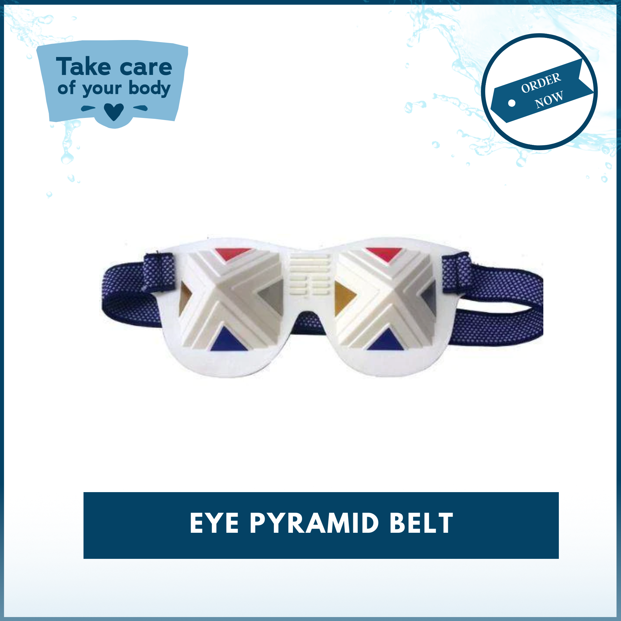 HealingCombo 1 - Eye Pyramid Multi Energy Eye Care + Head Belt With Copper Pyramid for Natural Eye & Head Healing & Relaxation - 0