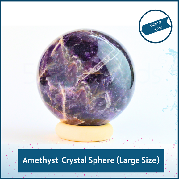 Enhance Your Space & Meditation with a Large Amethyst Crystal Sphere