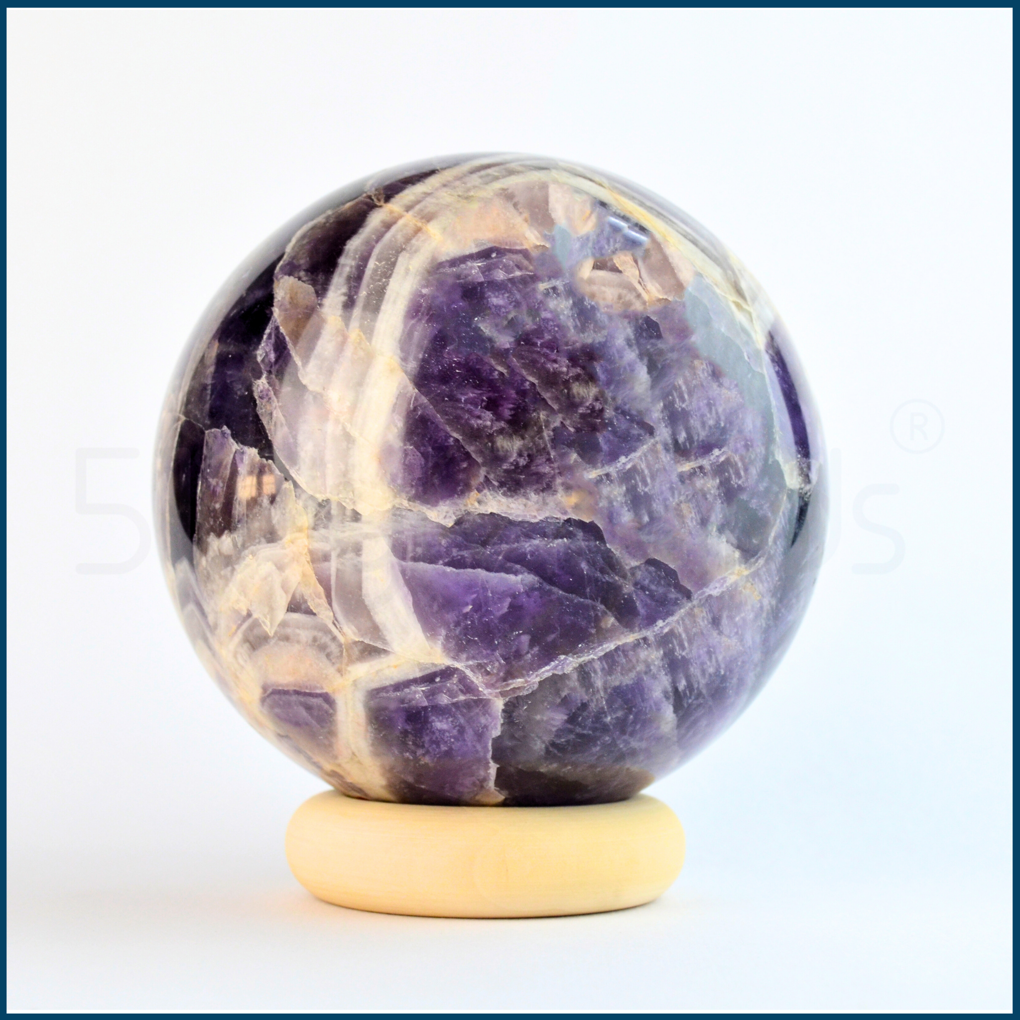 Enhance Your Space & Meditation with a Large Amethyst Crystal Sphere - 0
