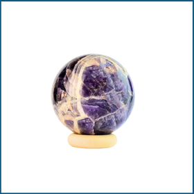 Amplify Your Meditation with a Portable Amethyst Crystal Sphere - 0