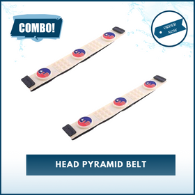 Head Belt With Copper Pyramid Power For Healing & Relaxation - Set of 2