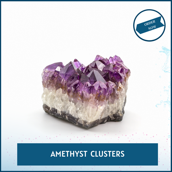Enhance Your Space with Stunning Amethyst Clusters - Natural Healing Crystals for Positive Energy and Décor