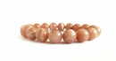 Peach  Moon Stone Crystal Bracelet-3