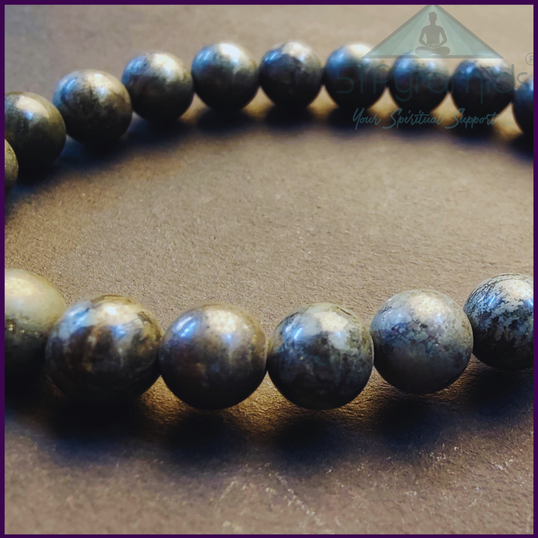 Pyrite Gold Crystal Stone Bracelet – Handcrafted Elegance for Strength & Abundance-8