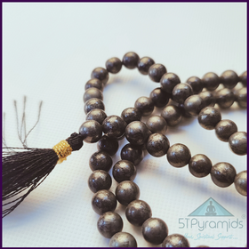 Pyrite Gold Mala Beads (108) – Empowering Meditation & Manifestation Tool