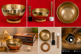Premium Tibetan Singing Bowl for Meditation & Healing – Handcrafted - 0