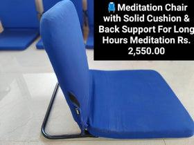 Meditation Chair with Solid Cushion & Back Support For Long Hours Meditation - 0