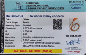 Citrine Mala Beads (108) – Radiant Tool for Abundance & Positive Energy Meditation - 0