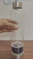 Amethyst Crystal Water Bottle – For Health, Energy and well-being-2