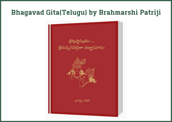 Bhagavad Gita book (Telugu) by Brahmarshi Patriji - 51pyramids