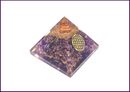 Amethyst Star Orgone Crystal Pyramid with Quartz Crystal and Star Yantra for Chakra Balance and Meditation - 51pyramids