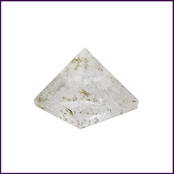 Clear Quartz Pyramid Stone(2inch) for Students - Aids Concentration and Memory Power - 51pyramids