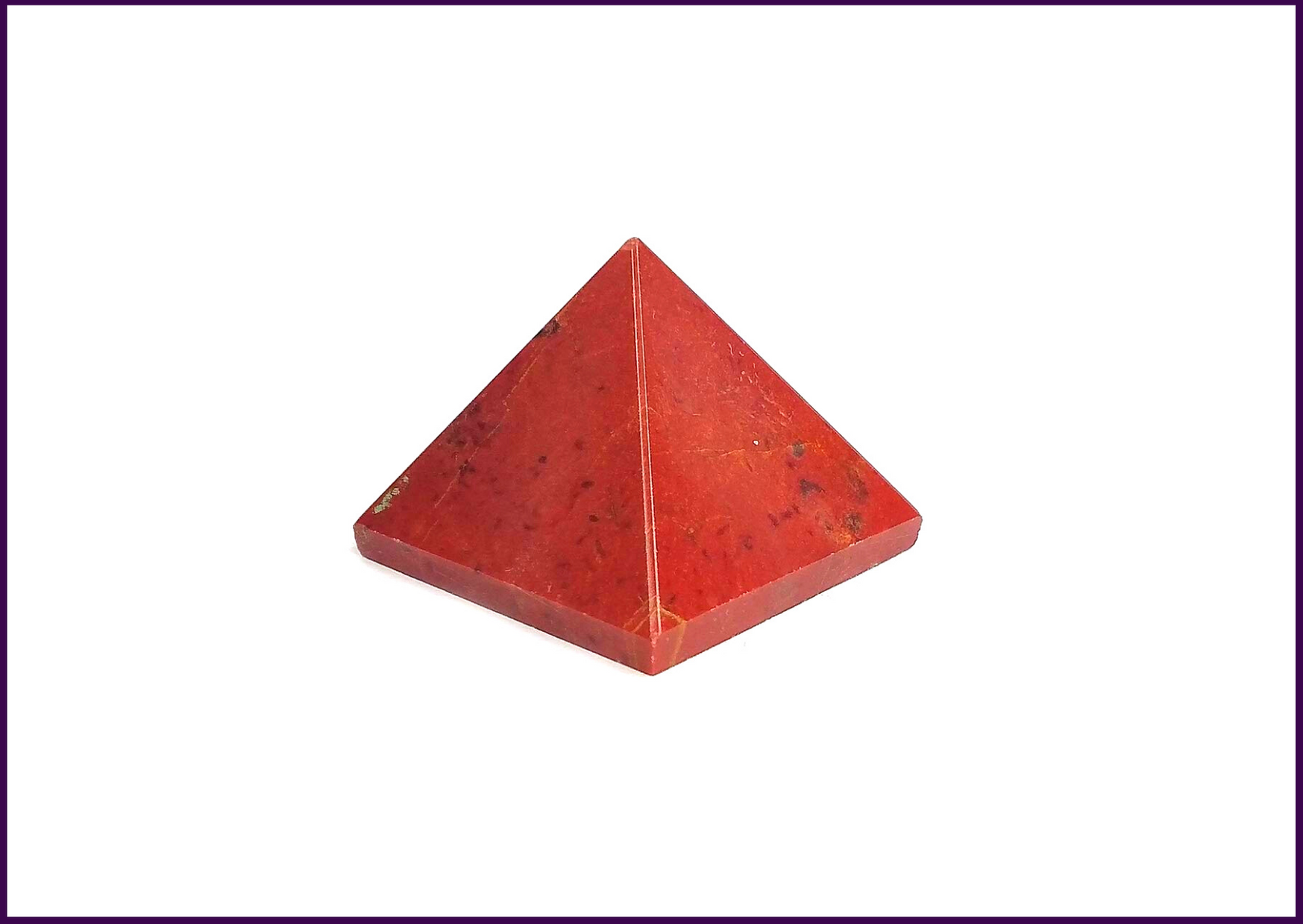 Natural Red Jasper Pyramid Stone(2inch) for emotional equilibrium and increasing sexual vibrancy - 51pyramids