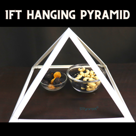 1FT(Base) Open Frame Pyramid For Meditation & For Energising Food & Beverages - 51pyramids