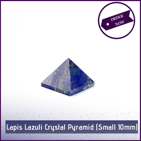 Lapis Lazuli Crystal Pyramid (Portable - 10mm) To Establish Connections with Spirit Guardians - 51pyramids
