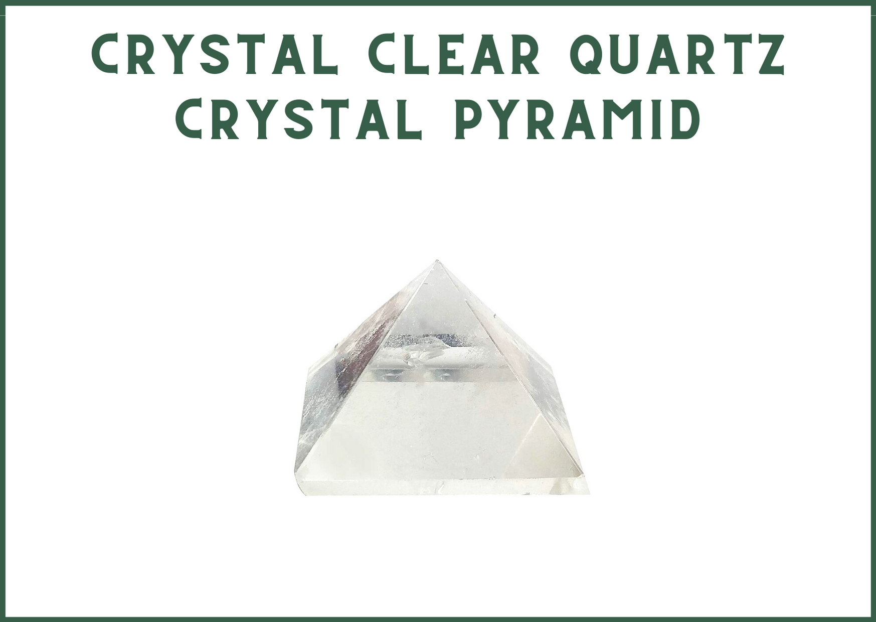 Clear Quartz Crystal 10 mm Pyramid - 51pyramids