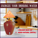 Transform Your Water with Energizing 11 Raw Mixed Natural Crystals & Pyramid Cap-1