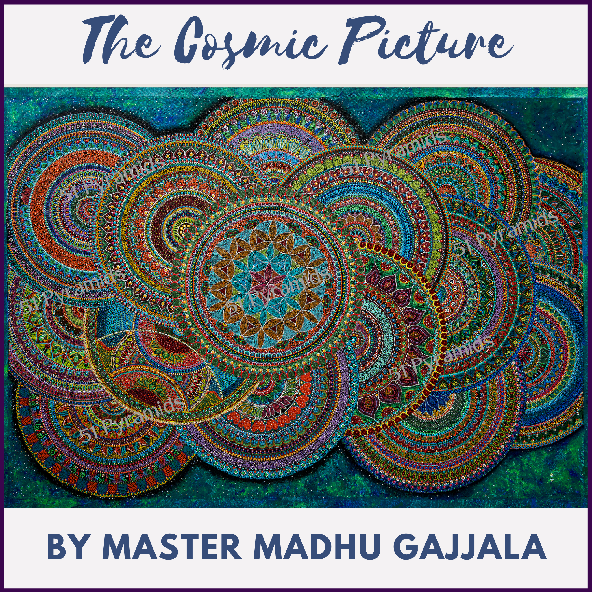 The Cosmic Picture by Madhu Gajjala | Mandala Wall Painting | Canvas - 51pyramids
