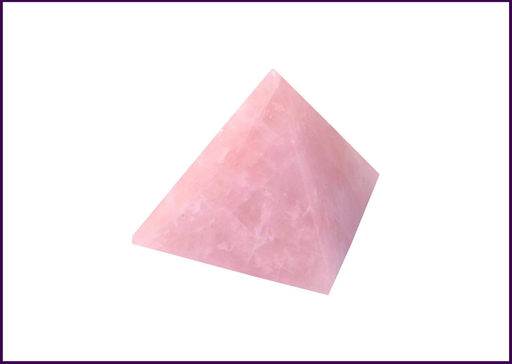 Rose Quartz Stone Crystal Pyramid(2inch) for Heart Openness - 51pyramids