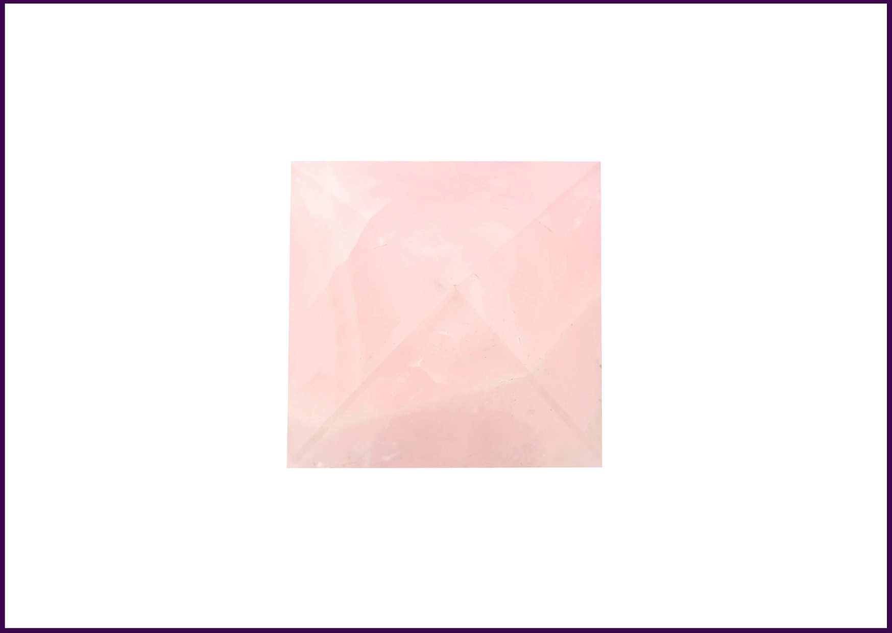 Rose Quartz Stone Crystal Pyramid(2inch) for Heart Openness - 51pyramids