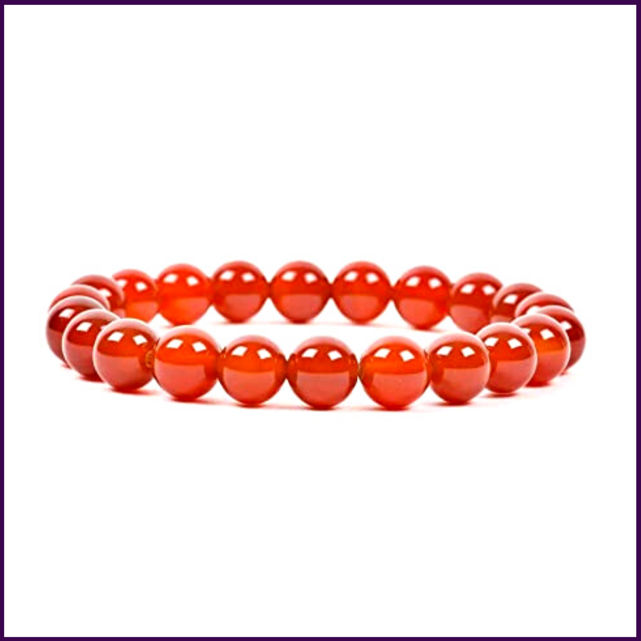 Red Carnelian Bracelet Crystal For Facing Difficult Situations in Life - 51pyramids