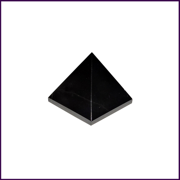 Black Agate Pyramid Stone(2inch) for Protection Against Black Magic & Evil Spirits & Removes Negativity from Your Aura - 51pyramids