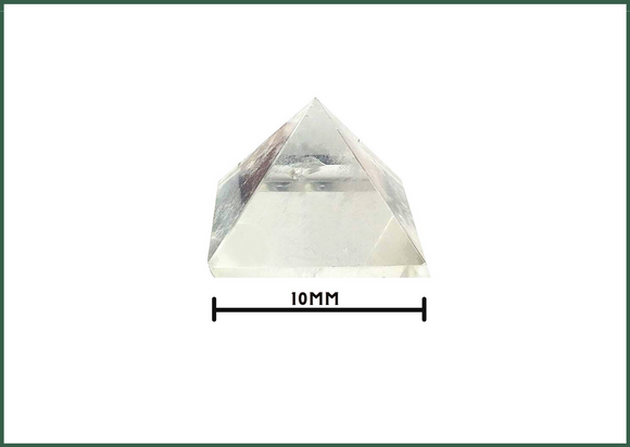 Clear Quartz Crystal 10 mm Pyramid - 51pyramids