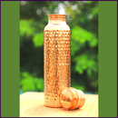 950ml Copper Hammered Bottle (100% Pure) Ayurvedic Benefits Seamless - 51pyramids