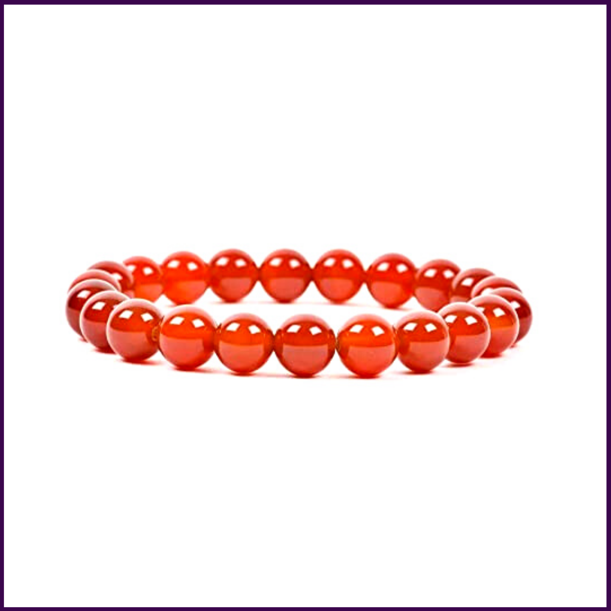Red Carnelian Bracelet Crystal For Facing Difficult Situations in Life - 51pyramids