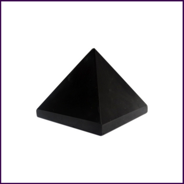 Black Agate Pyramid Stone(2inch) for Protection Against Black Magic & Evil Spirits & Removes Negativity from Your Aura - 51pyramids