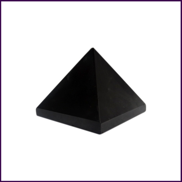 Black Agate Pyramid Stone(2inch) for Protection Against Black Magic & Evil Spirits & Removes Negativity from Your Aura - 51pyramids