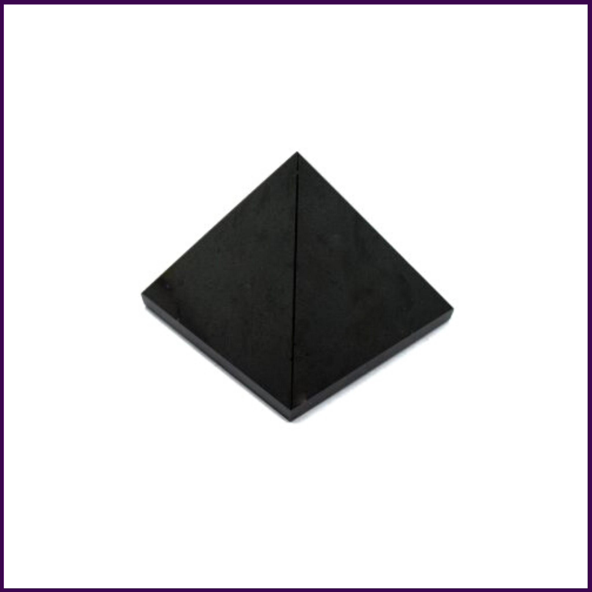 Black Agate Pyramid Stone(2inch) for Protection Against Black Magic & Evil Spirits & Removes Negativity from Your Aura - 51pyramids