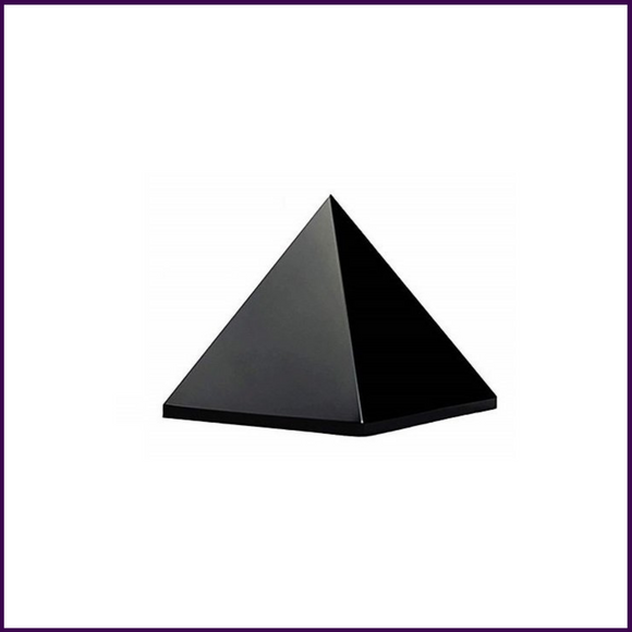 Black Agate Pyramid Stone(2inch) for Protection Against Black Magic & Evil Spirits & Removes Negativity from Your Aura - 51pyramids